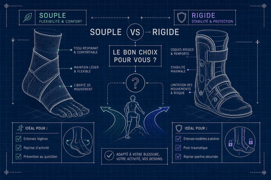 Chevillière souple ou rigide : comment bien choisir ?