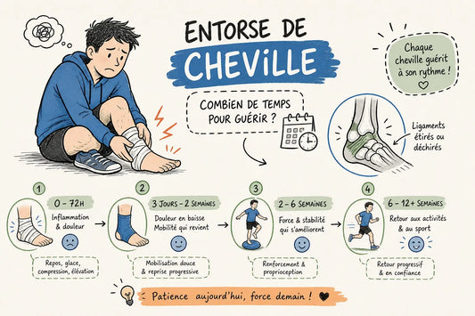 Combien de temps pour guérir d'une entorse de cheville ?