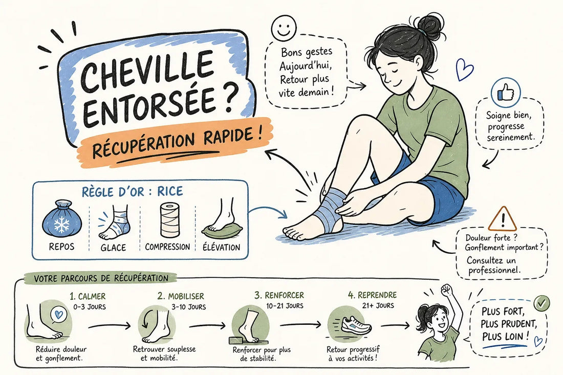 Entorse de cheville : guide de récupération rapide