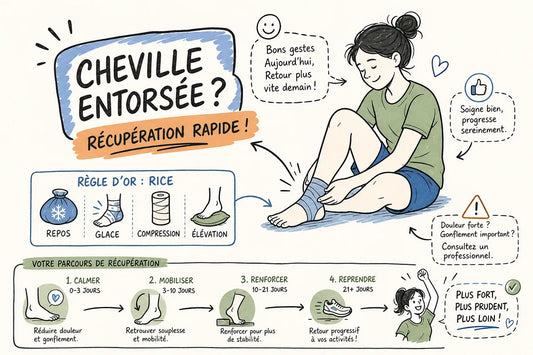 Entorse de cheville : guide de récupération rapide