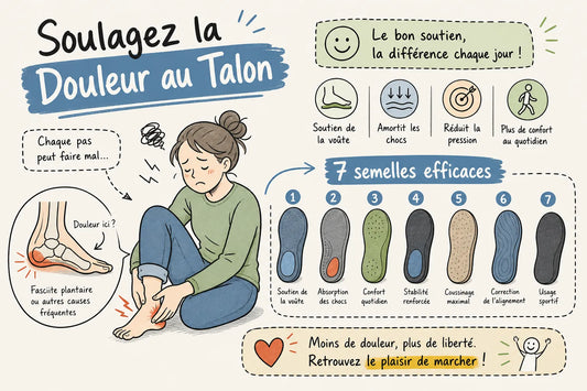 Les 7 meilleures semelles pour soulager la douleur au talon