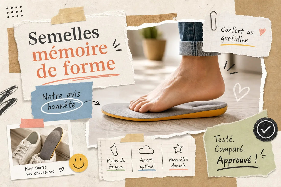 Semelles mémoire de forme : notre avis honnête en 2026