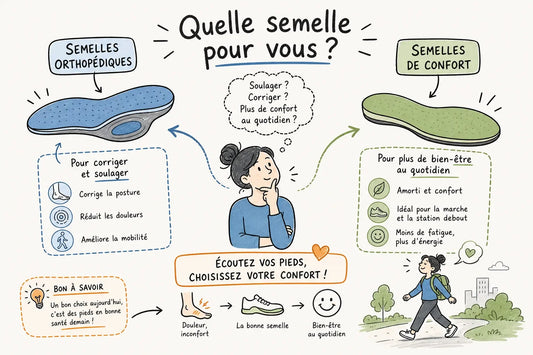 Semelles orthopédiques ou de confort : comment choisir ?