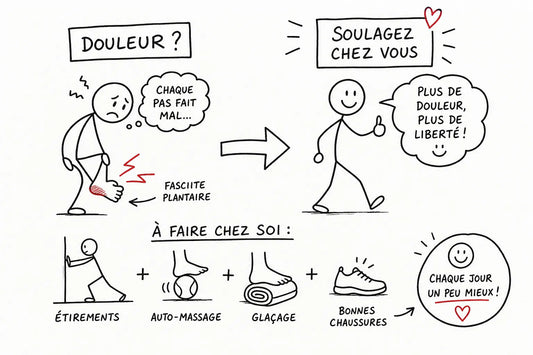 Soulager la fasciite plantaire chez soi, sans médecin