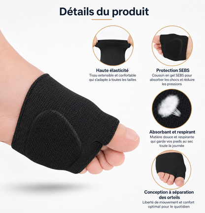 Manchon Métatarsien Gel — Soulagement Avant-Pied