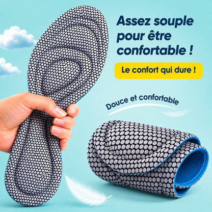 Pack 4 Semelles Orthopédiques Mémoire de Forme