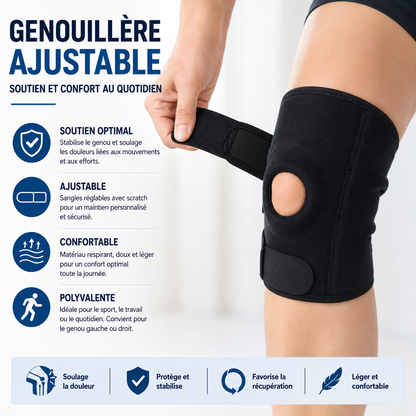Genouillère Réglable Respirante — Soutien du Genou