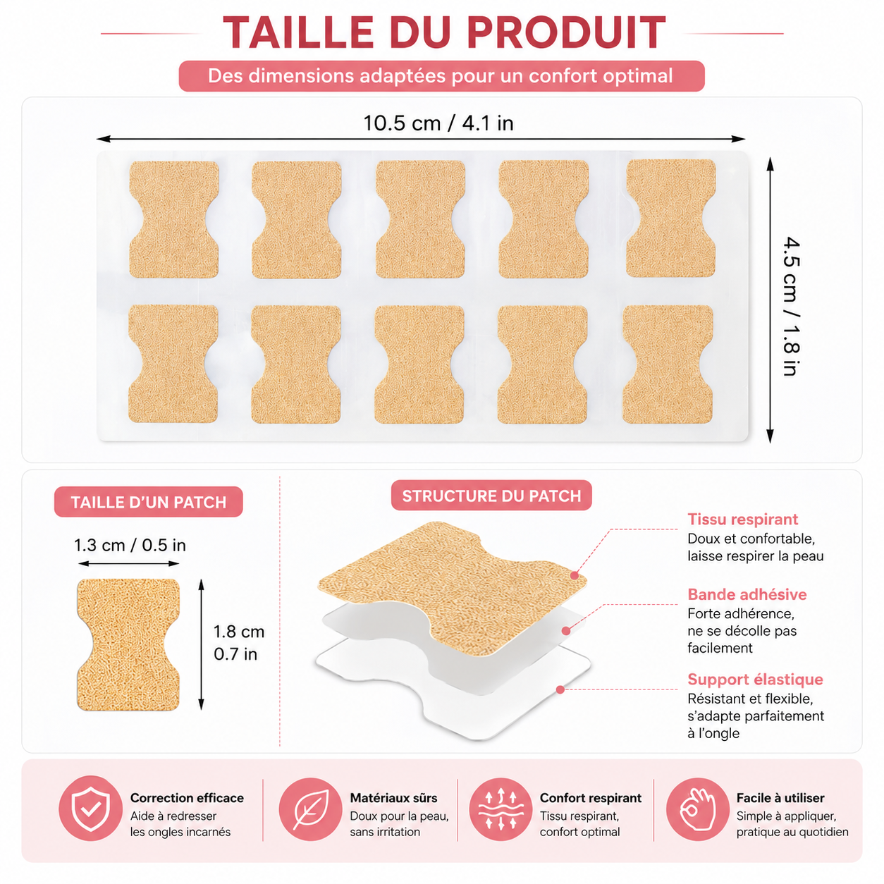 Correcteur Ongle Incarné — Redresseur et Clip de Soin