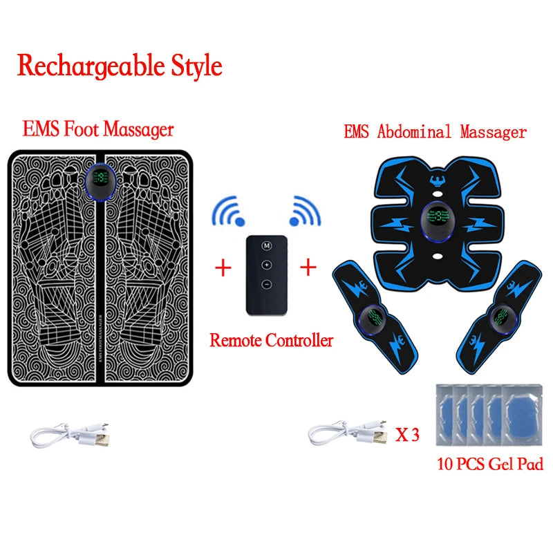 Coussin Massant EMS pour Pieds — Soulagement Immédiat des Douleurs