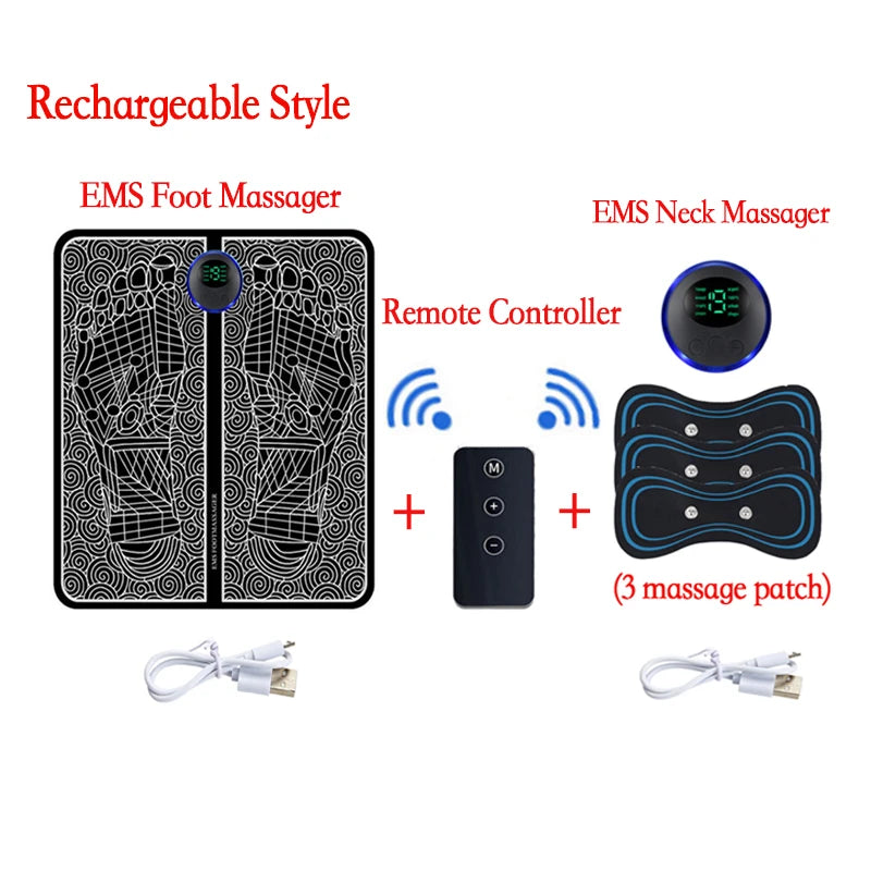 Coussin Massant EMS pour Pieds — Soulagement Immédiat des Douleurs