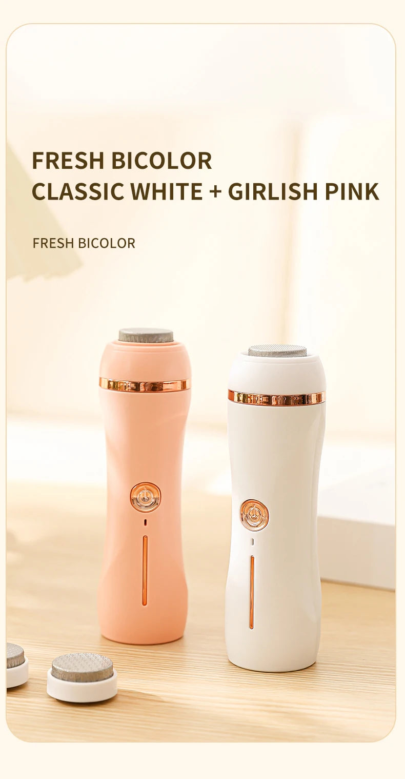 Ponceuse Électrique Rechargeable pour Pieds — Peau Douce Sans Effort ni Douleur