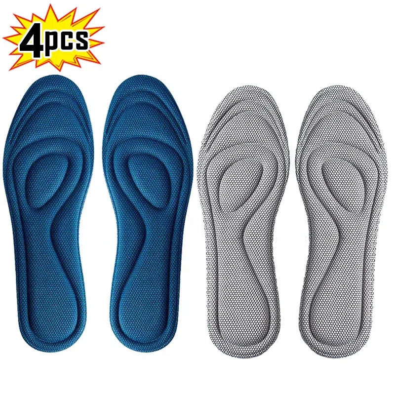 Pack 4 Semelles Orthopédiques Mémoire de Forme