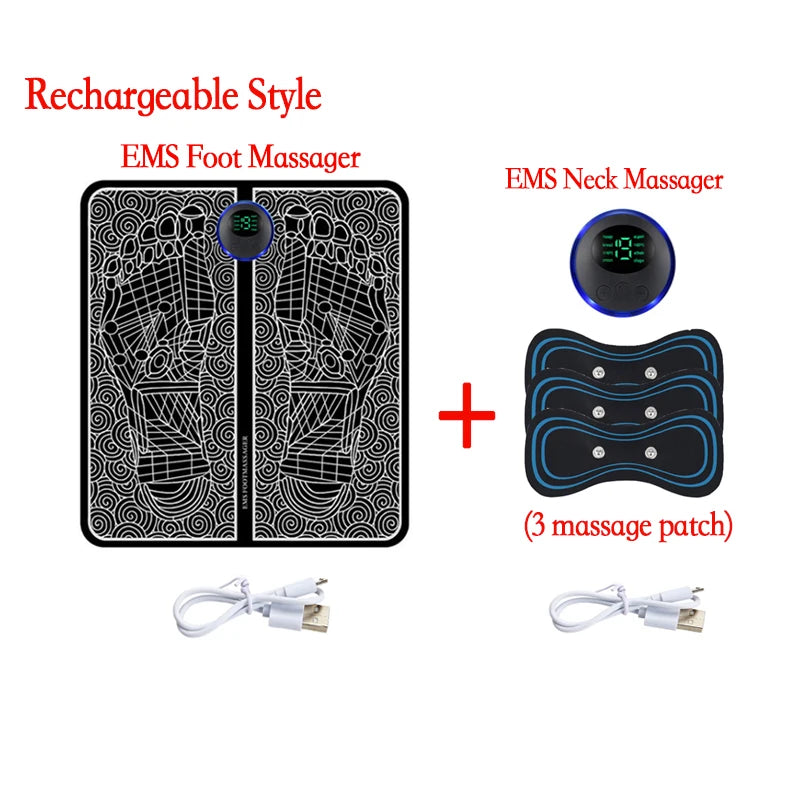 Coussin Massant EMS pour Pieds — Soulagement Immédiat des Douleurs