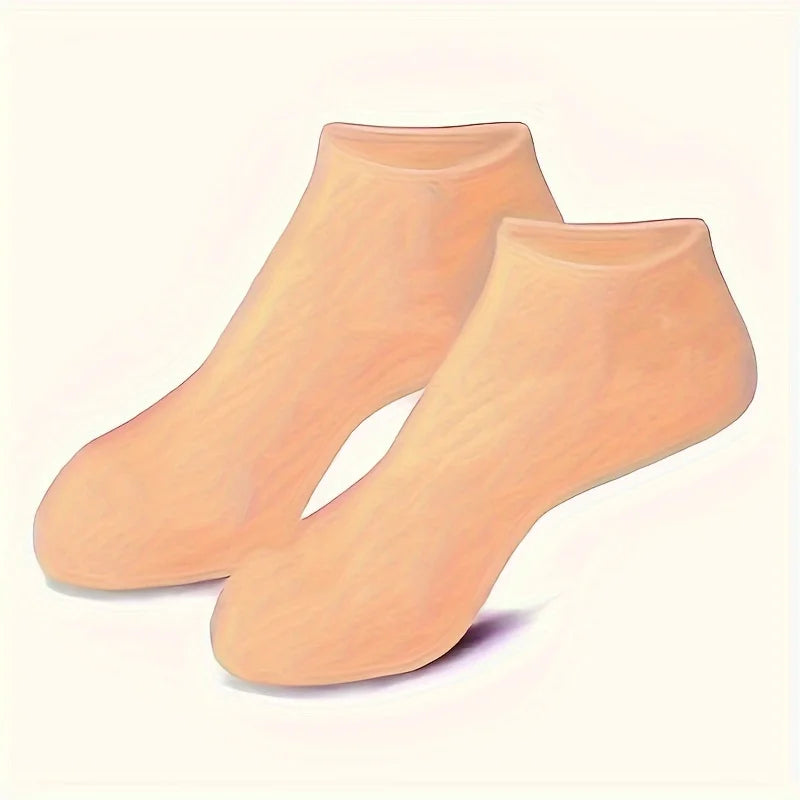 Chaussettes Hydratantes en Gel de Silicone — Talons Secs, Crevasses et Peau Douce