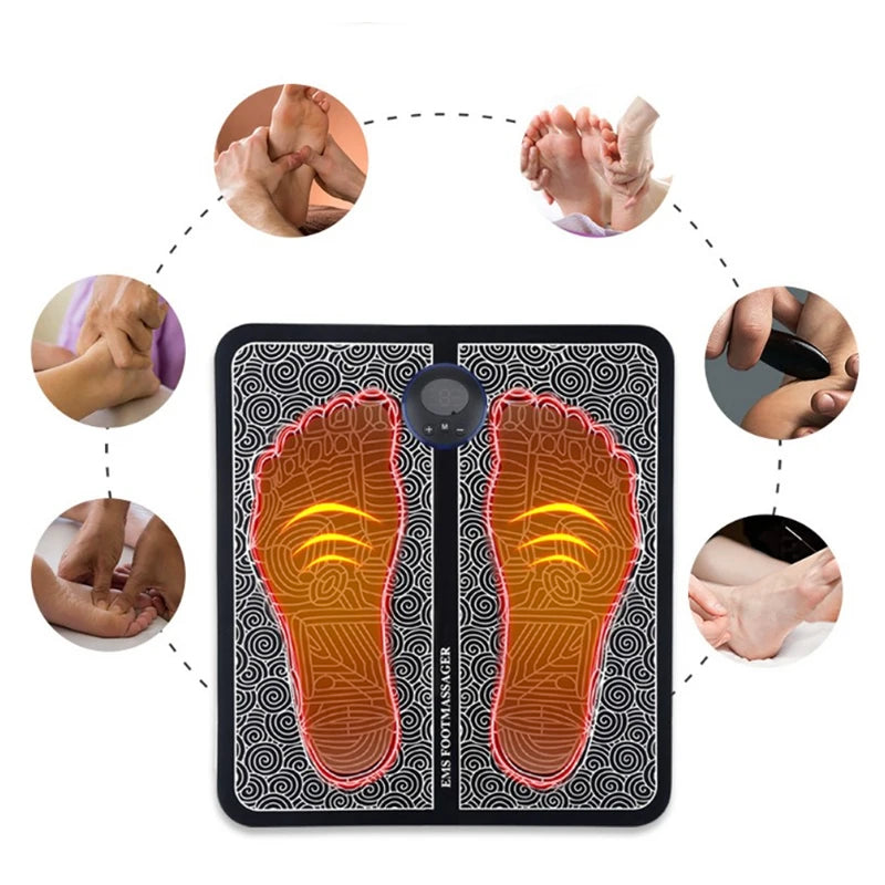 Coussin Massant EMS pour Pieds — Soulagement Immédiat des Douleurs