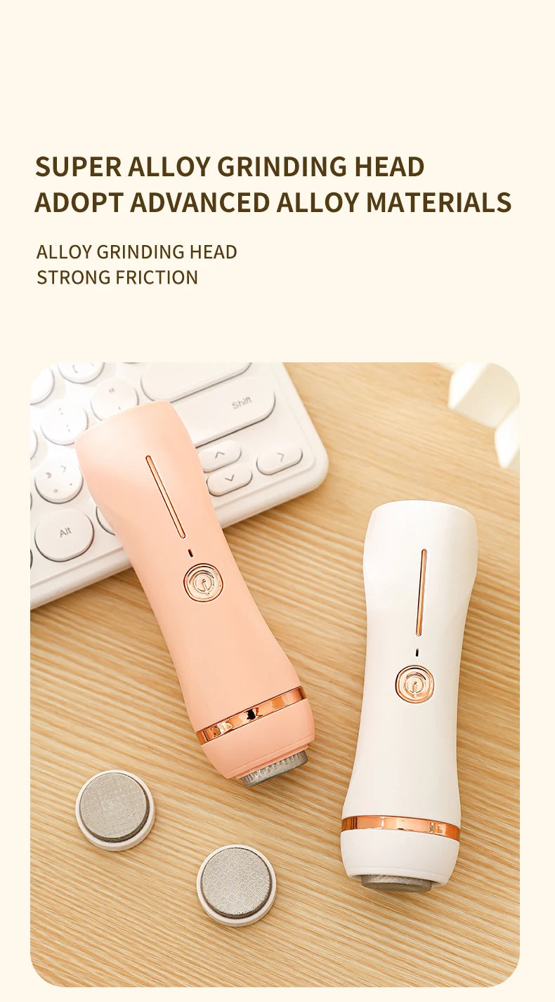 Ponceuse Électrique Rechargeable pour Pieds — Peau Douce Sans Effort ni Douleur