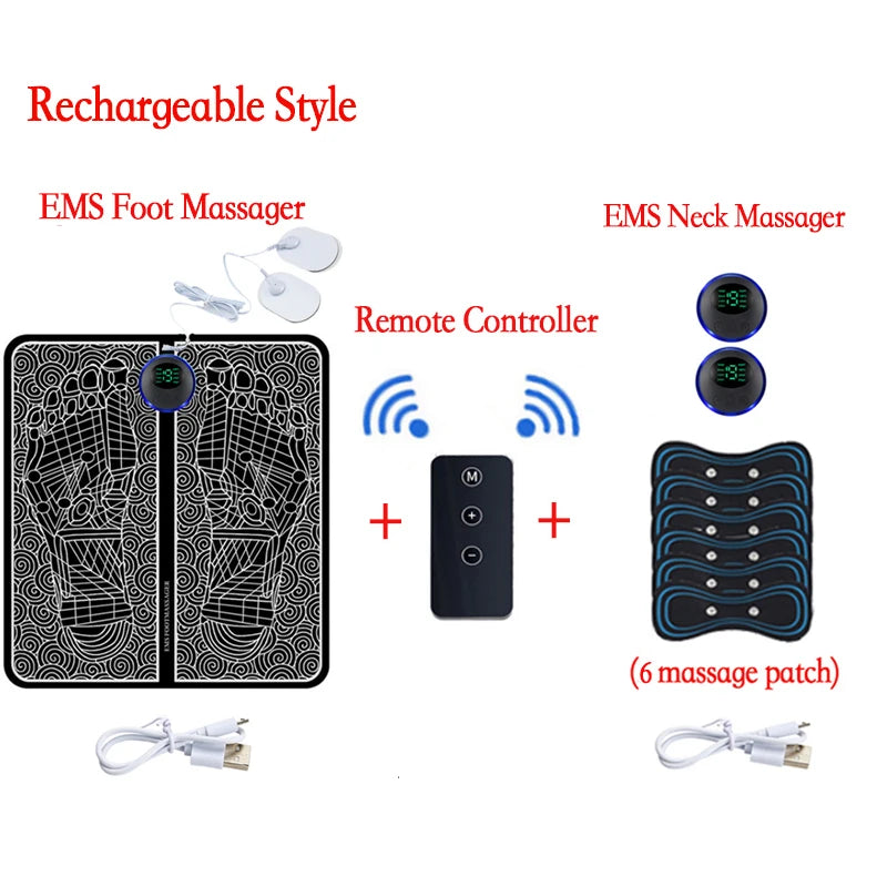 Coussin Massant EMS pour Pieds — Soulagement Immédiat des Douleurs