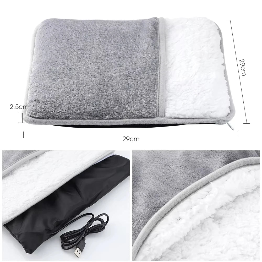 Chauffe-Pieds Électrique USB — Confort Hivernal