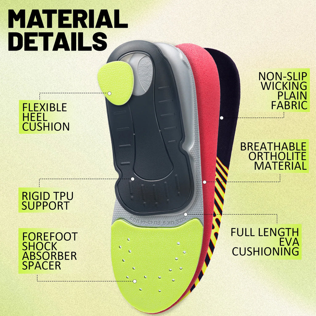 Semelles Orthopédiques Anti-Douleur — Plantar Fasciite, Voûte Plantaire & Talons