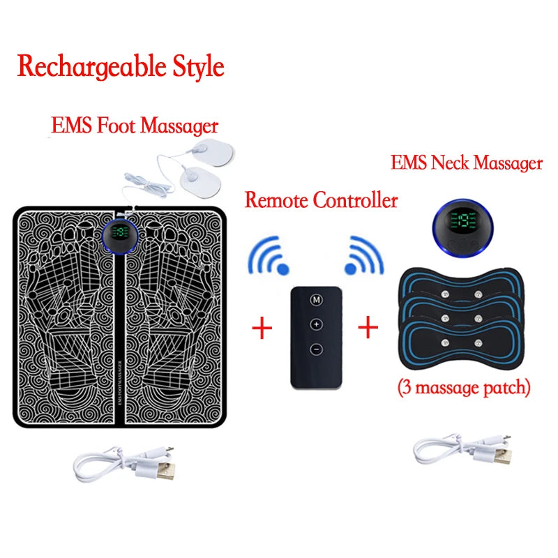 Coussin Massant EMS pour Pieds — Soulagement Immédiat des Douleurs