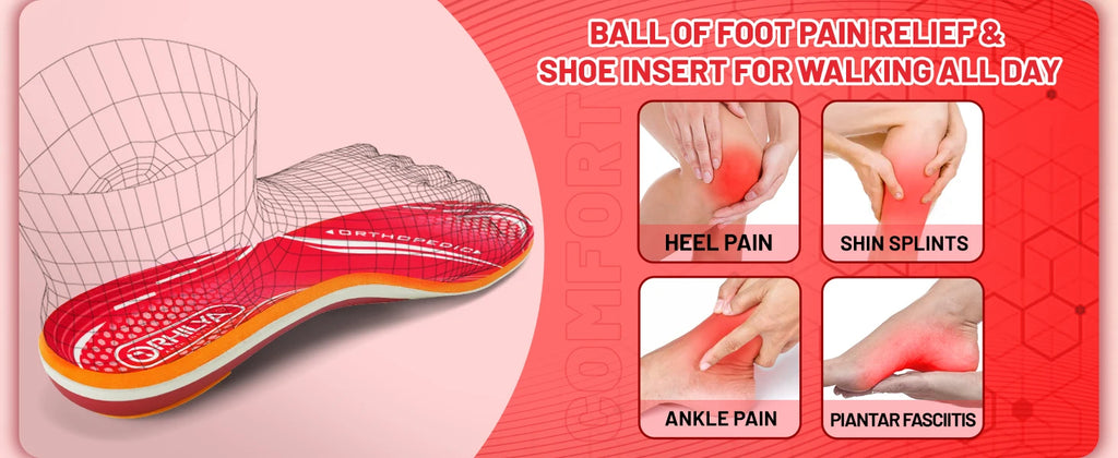 Semelles Orthopédiques Anti-Douleur — Plantar Fasciite, Voûte Plantaire & Talons
