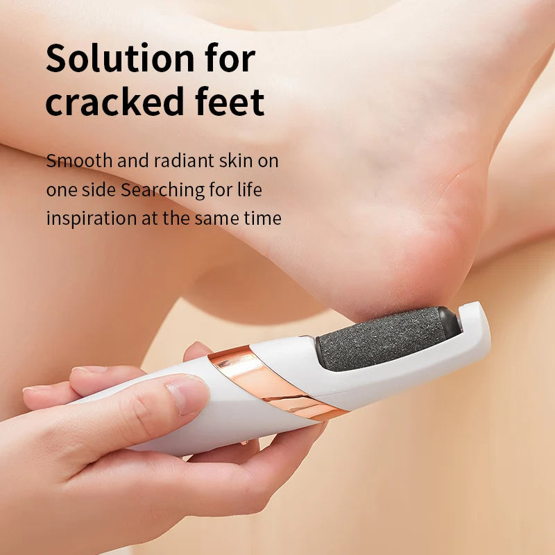 Ponceuse Électrique Rechargeable pour Pieds — Peau Douce Sans Effort ni Douleur