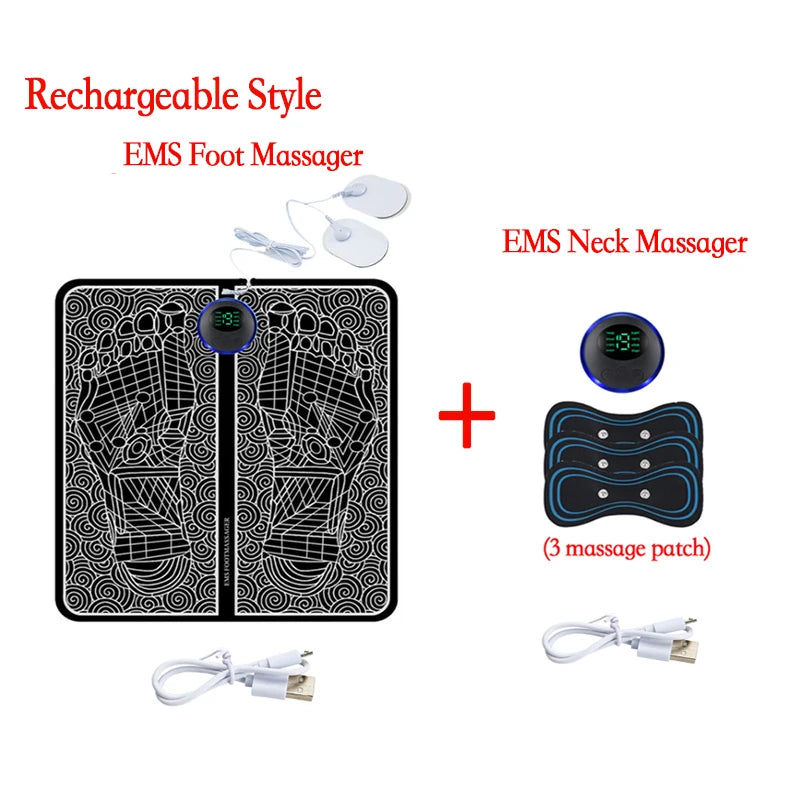 Coussin Massant EMS pour Pieds — Soulagement Immédiat des Douleurs