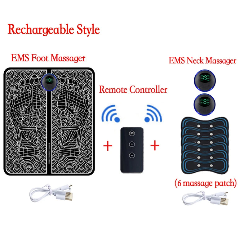 Coussin Massant EMS pour Pieds — Soulagement Immédiat des Douleurs