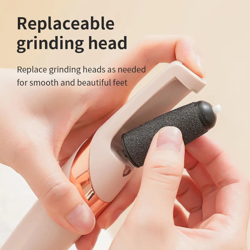 Ponceuse Électrique Rechargeable pour Pieds — Peau Douce Sans Effort ni Douleur