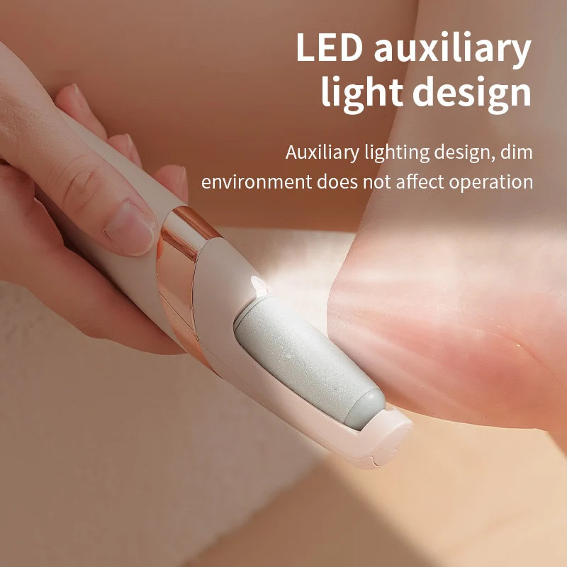 Ponceuse Électrique Rechargeable pour Pieds — Peau Douce Sans Effort ni Douleur