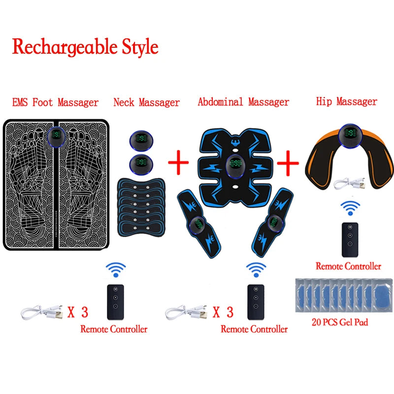 Coussin Massant EMS pour Pieds — Soulagement Immédiat des Douleurs