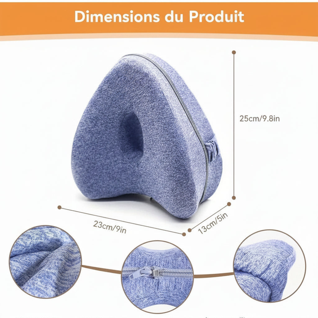 Coussin Ergonomique Genoux et Jambes — Sommeil Confortable