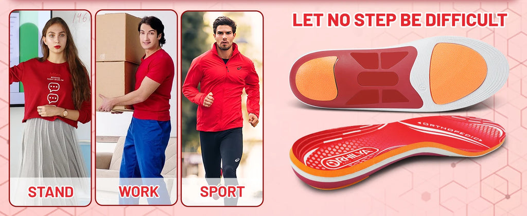 Semelles Orthopédiques Anti-Douleur — Plantar Fasciite, Voûte Plantaire & Talons