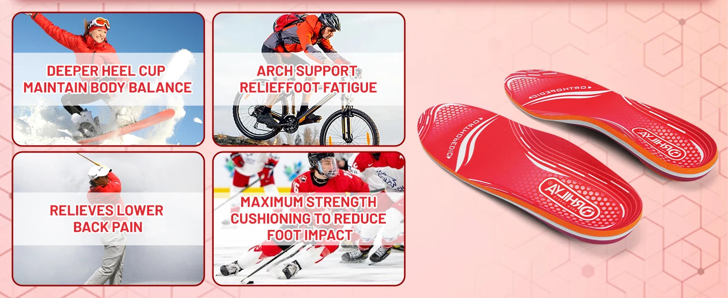 Semelles Orthopédiques Anti-Douleur — Plantar Fasciite, Voûte Plantaire & Talons